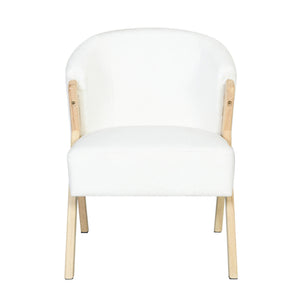 Modern Accent Chair With Polyester Upholstery And Minimalist Lounge Chair