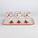 Winterfest 4 Piece Holiday Entertainment Serving Set