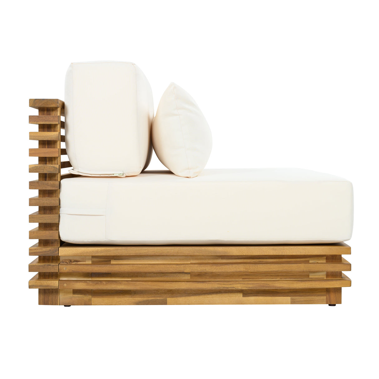 Oversized Outdoor 3-Piece Chat Set with Two Club Chairs and Side Table