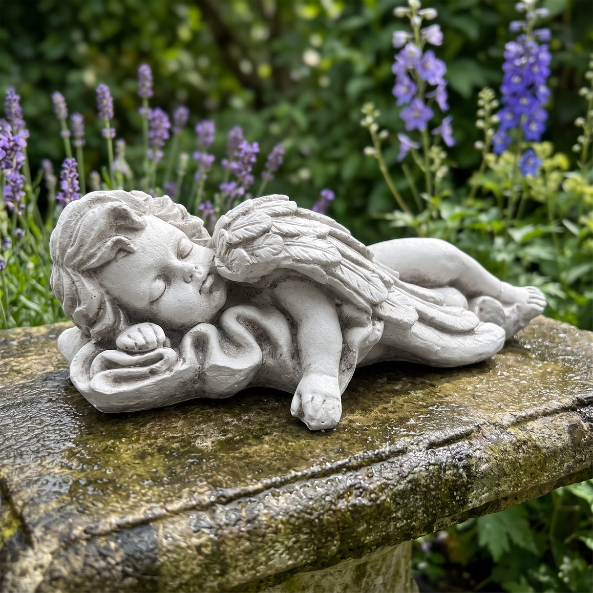 Magnesium Oxide Lying Angel Statue