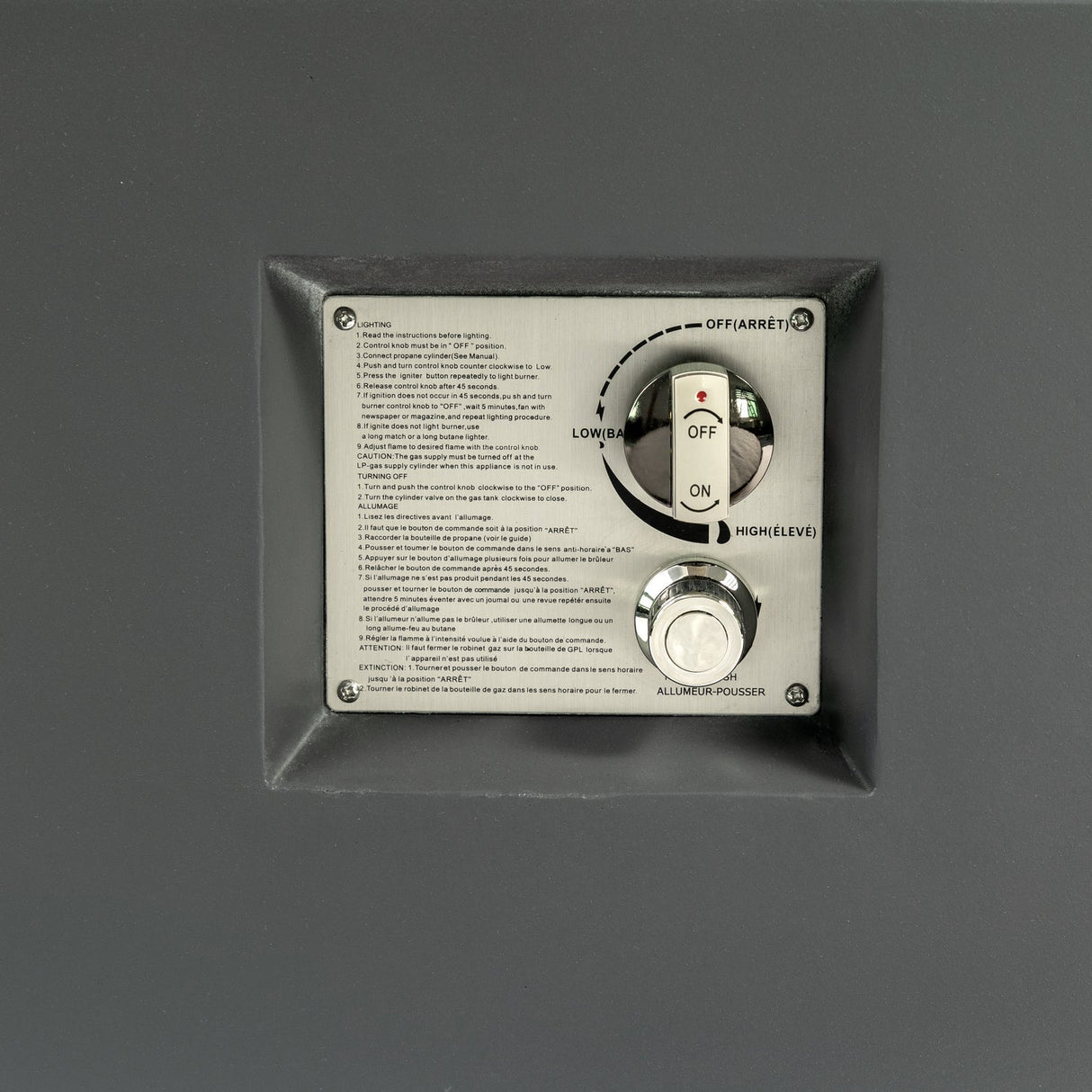 Volon Modern Rectangular Fire Pit Table in Light Gray