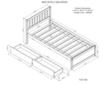The Modern Storage Twin Bed Frame – Streamlined Design Meets Practical Elegance
