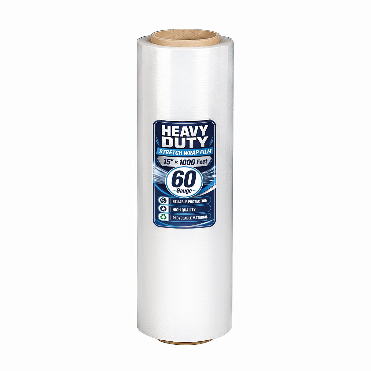 Stretch Wrap Film Roll, 1000ft Industrial Strength