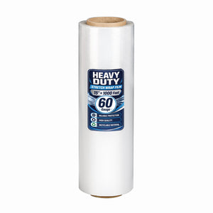 Stretch Wrap Film Roll, 1000ft Industrial Strength