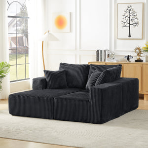 Modular Sectional Sofa - Modern Corduroy Cloud Couch