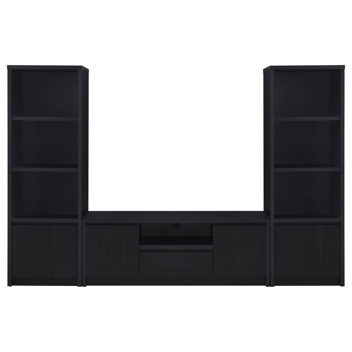 Winfield 3-piece Entertainment Center 60-inch TV Stand Black