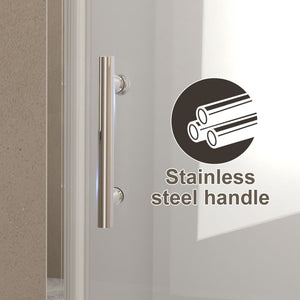 Shower Door With Glass And Explosion Proof Safety Film