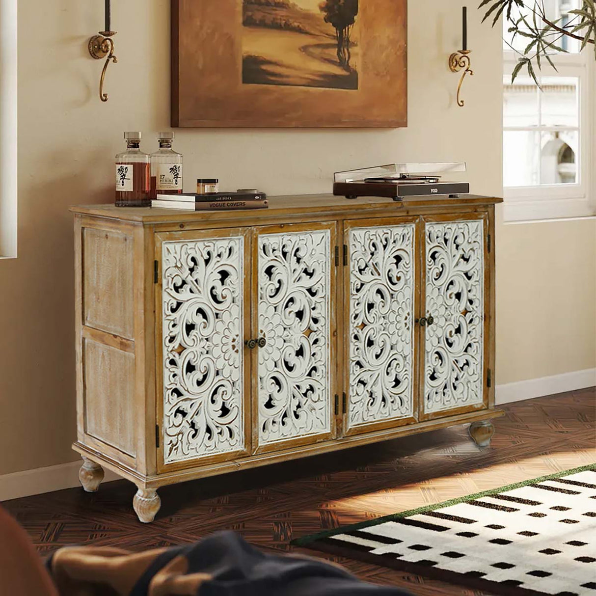 Accent Cabinet with 4 Doors