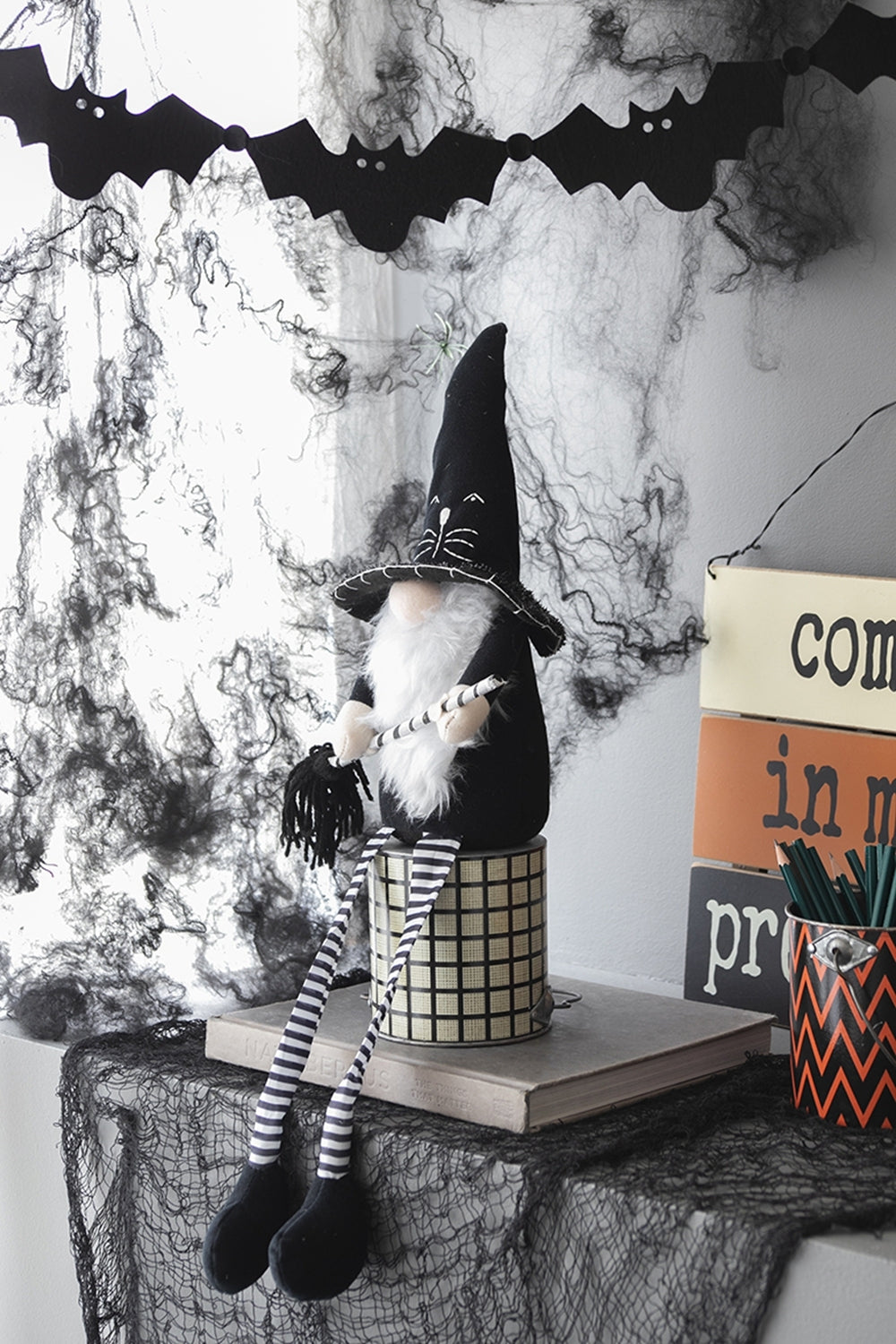 26.8" Handcrafted Halloween Gnome by Bruce