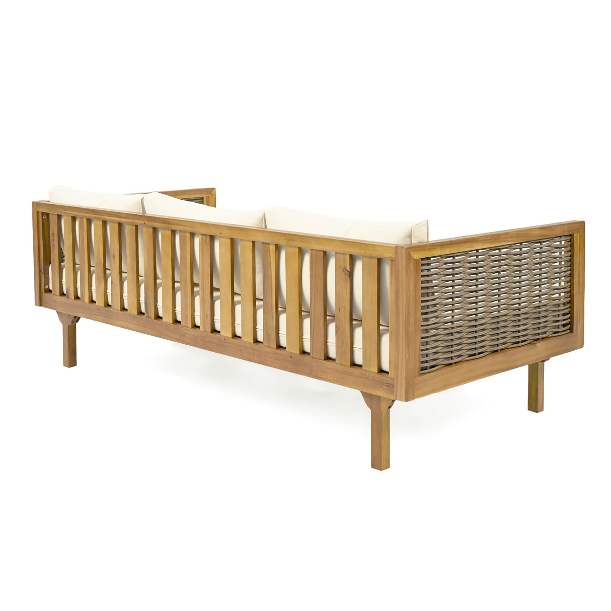 Claremont 3 Seater Daybed Teak Acacia Wood Water Resistant Cushions