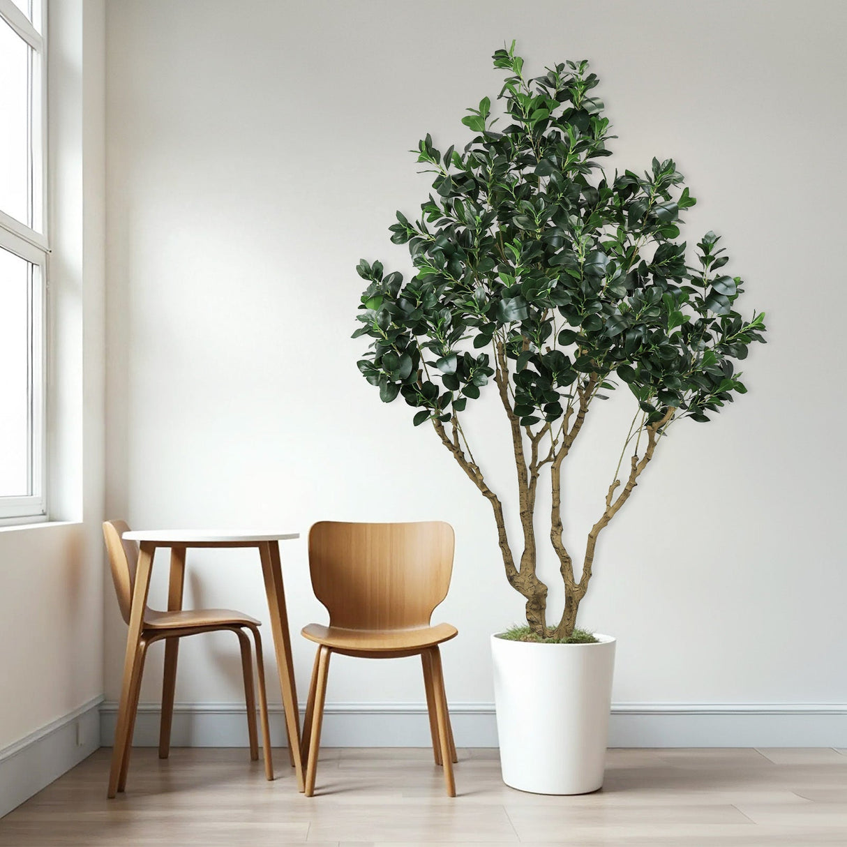 7.2FT Tall Artificial Silk Tree Large Faux Greenery Plant