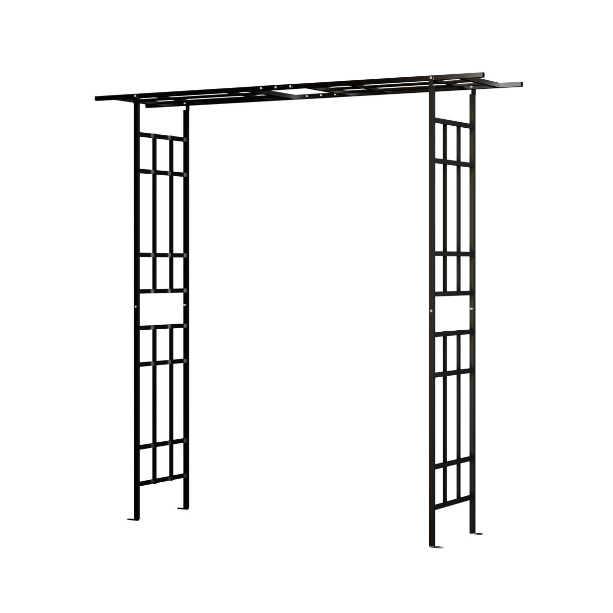 Metal Garden Arch with Adjustable Width for Climbing Plants