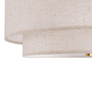 15' Modern Ceiling Light Fabric Upholstered