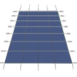 Inground Rectangle Winter Safety Pool Cover, Solid Safety