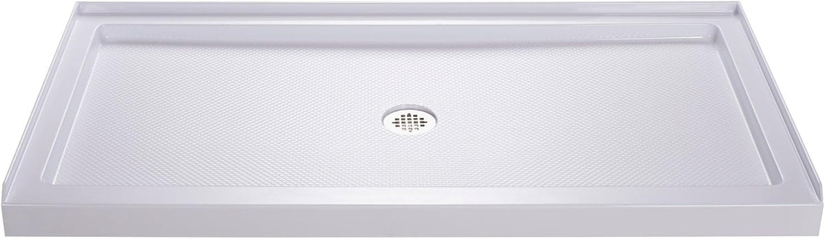 60" x 32" Shower Base, Central Drain Single Threshold