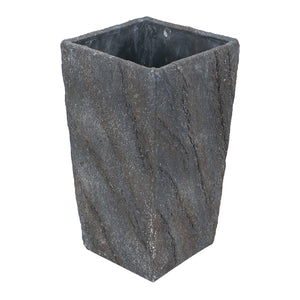 9.4x9.4x18.1" Cement Planter Large