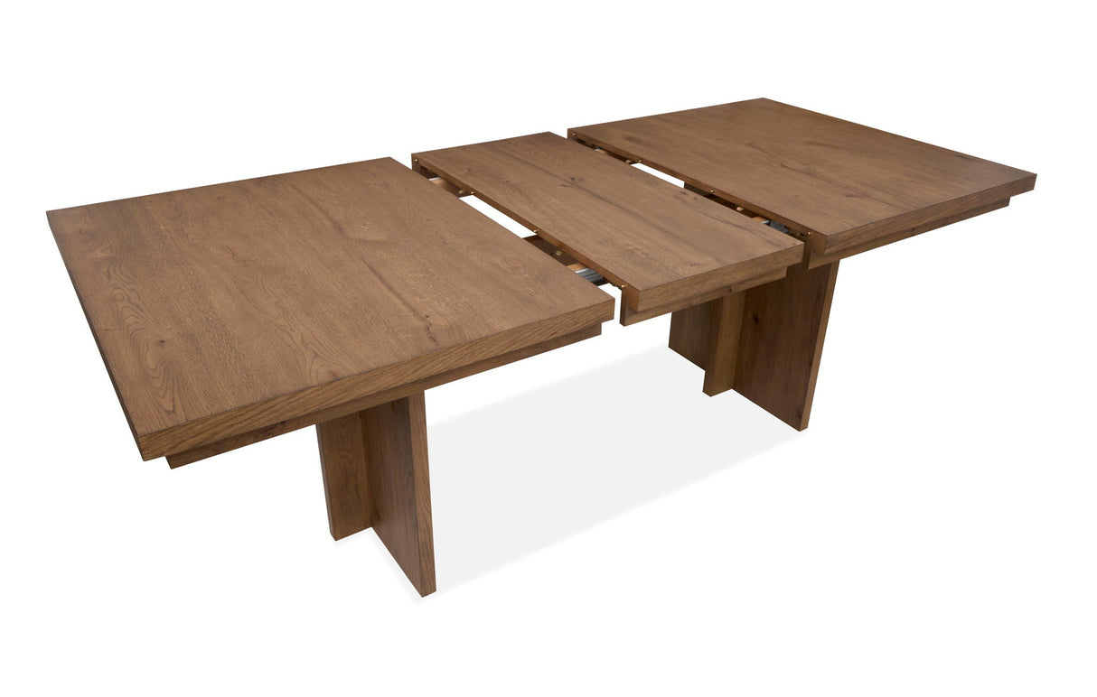 Marcel - Extendable Trestle Dining Table - Harvest Brown