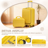 14'/20' 2-Piece ABS Spinner Wheel Luggage Set with Combination Lock