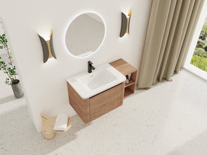 40'' Wall-Mounted Bathroom Vanity
