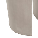 Outdoor MGO Round U-Shape Side Table Light Grey