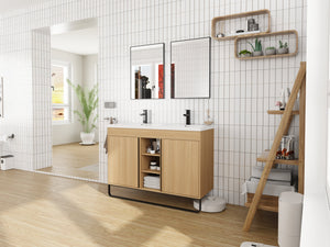 48" Freestanding Bathroom Vanity With Resin Double Sink