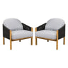 Grotta - Outdoor Wood Club Chair (Set of 2)