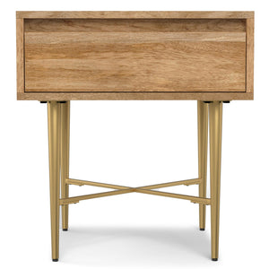 Fallon - End Table With Drawer - Natural