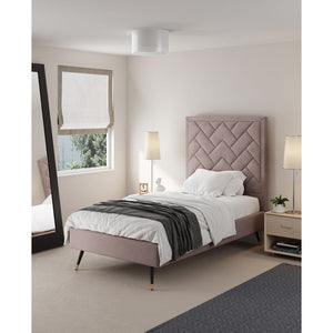 Crosby - Bed With Upholstered Headboard And Slats