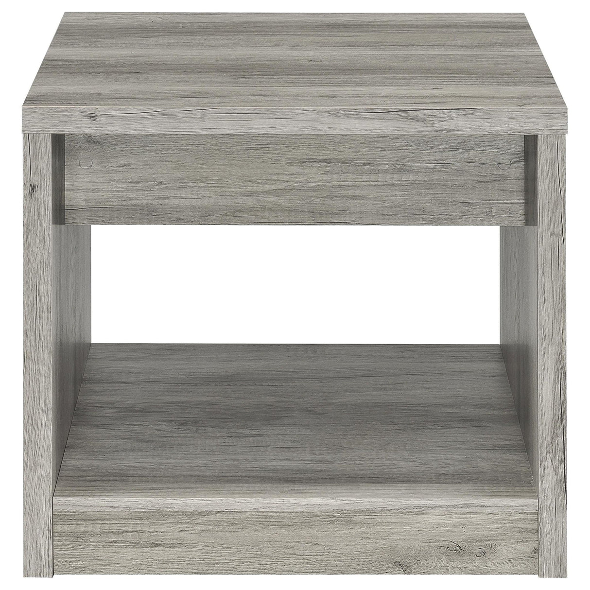 Nuberg - 2 Piece And End Table Set With Storage Drawers - Gray