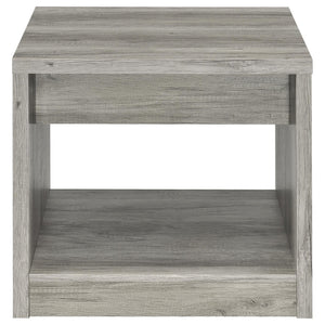 Nuberg - 2 Piece And End Table Set With Storage Drawers - Gray