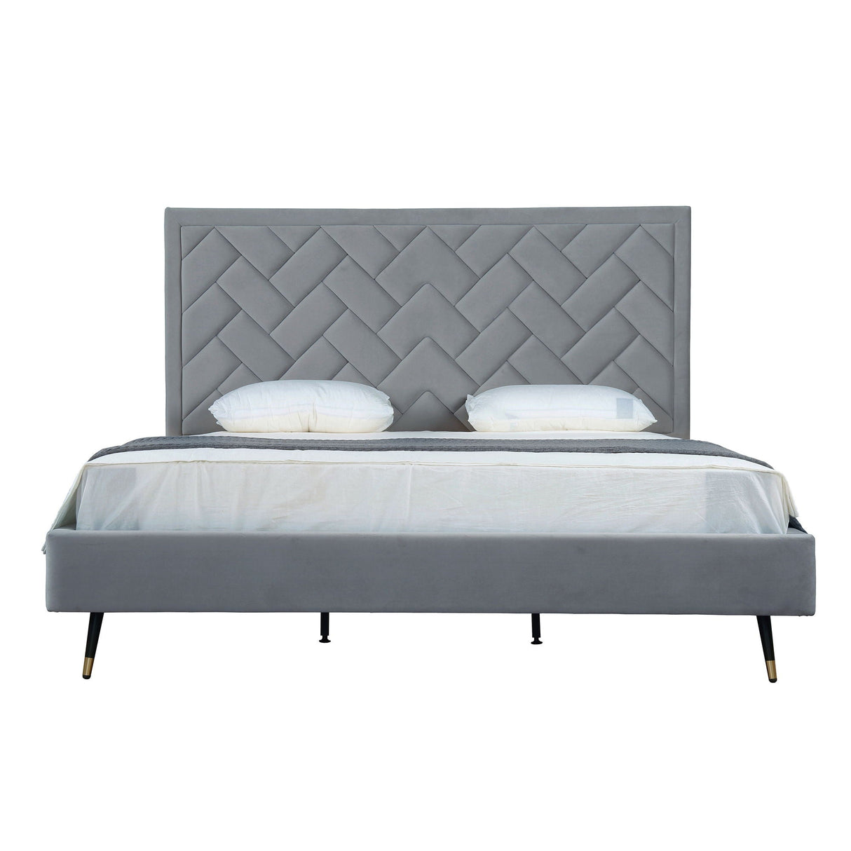 Crosby - Bed With Upholstered Headboard And Slats