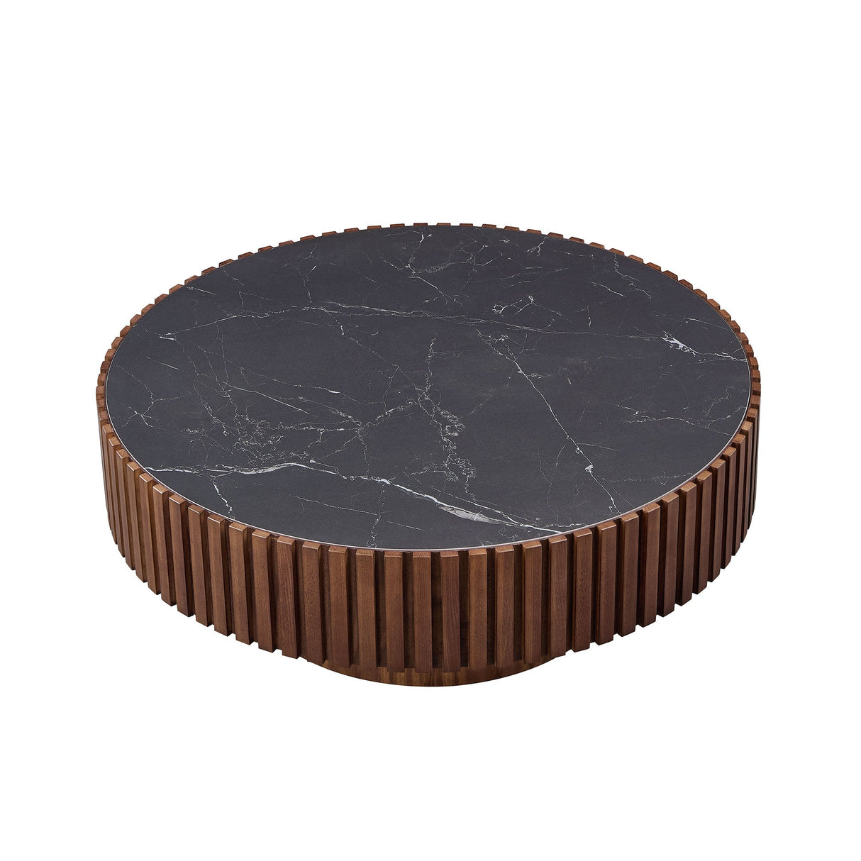 35.43" Nesting Round Sintered Stone Coffee Table