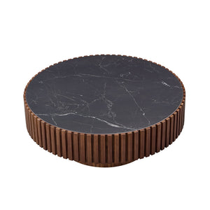 35.43" Nesting Round Sintered Stone Coffee Table