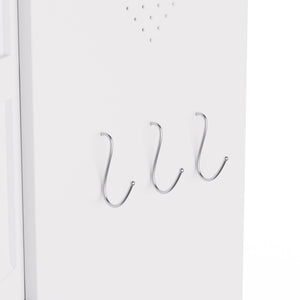 Kitchen Pantry Cabinet With Adjustable Shelves, Heavy Duty Storage - White