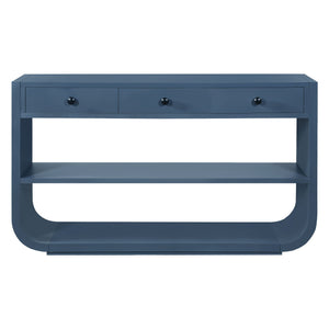 Console Table With 3 Soft Close Drawers & 2 Open Shelves