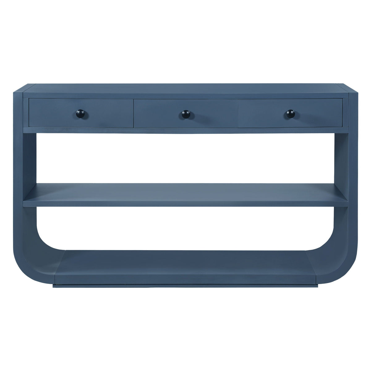 Console Table With 3 Soft Close Drawers & 2 Open Shelves