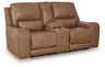 DeepWakes - Power Reclining Loveseat / Console / Adjustable Headrest