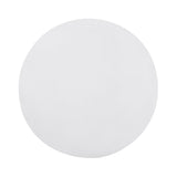 Outdoor Lightweight Concrete End Table with Hourglass Structure, Antique White