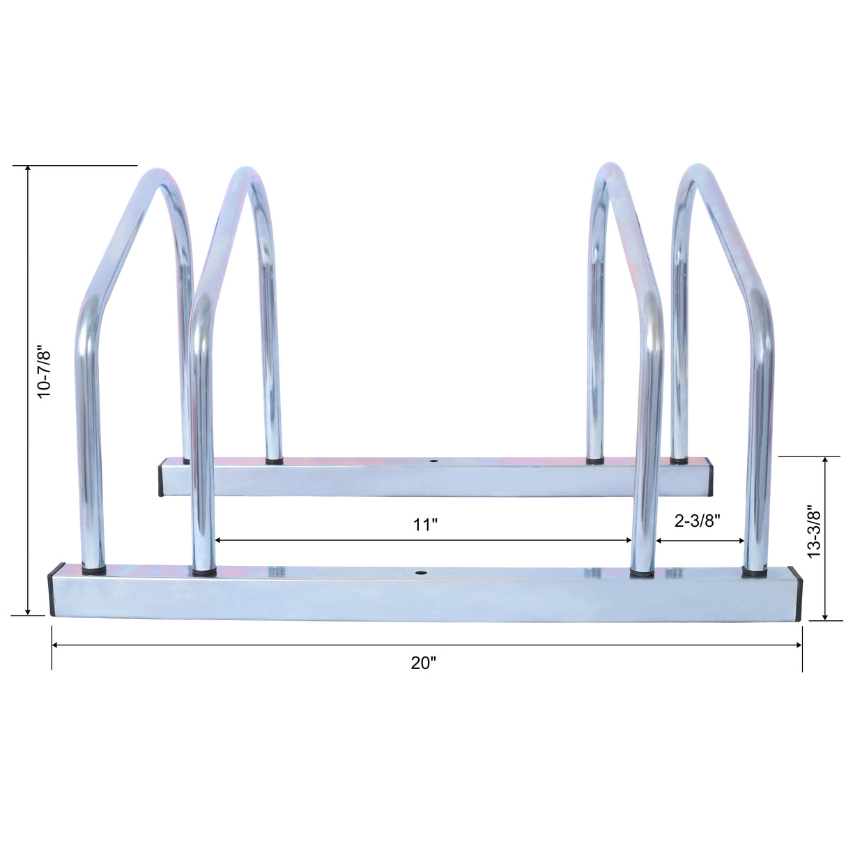 2 Bikes Floor Bike Stand
