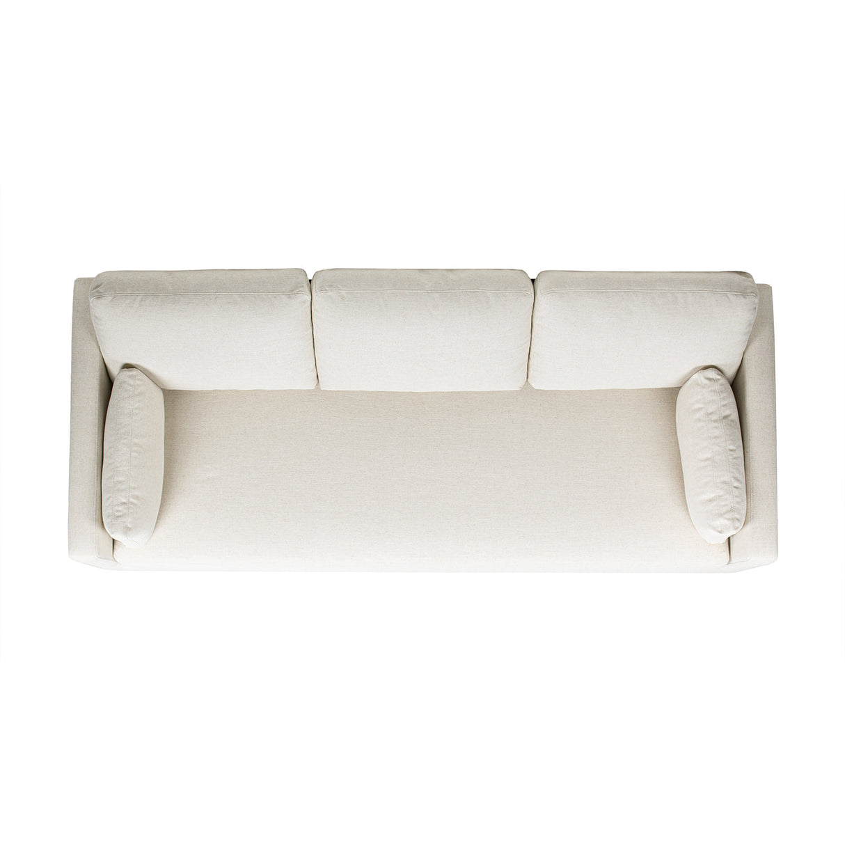 Knox 84' Modern Farmhouse Sofa, Flax White Linen
