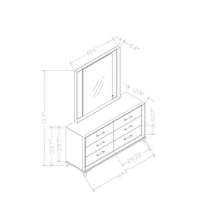 Star - Mirror With Built In LED And Frame - White