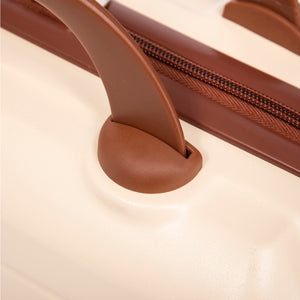 14'/20' 2-Piece ABS Spinner Wheel Luggage Set (Beige)