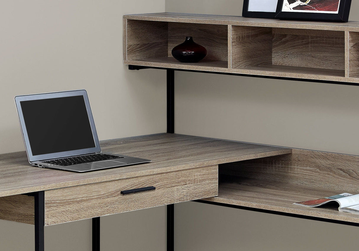 Computer Desk, Home Office, Corner, Storage Drawers, L Shape, Contemporary & Modern