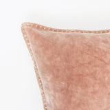 Olivia Stonewashed Velvet Pillow – 19" Square