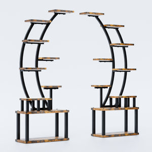 9 Tiered Indoor Plant Stand With 5 Adjustable Grow Lights