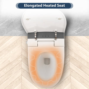 Heated Seat Smart Toilet, One Piece Design