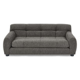 Modern Dark Gray Pet Sofa with Backrest and Armrests