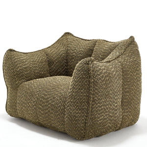Chenille Arm Chair with Highly Resilient Foam - Multiple Colors