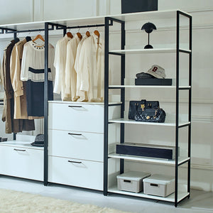 Fiona - Freestanding, Walk-In Closet System - White - Wood