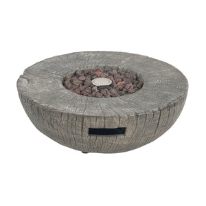 Patio MGO Propane Fire Pit, 30,000 BTU, Light Grey